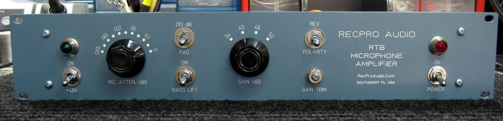 RTB Preamp Front View