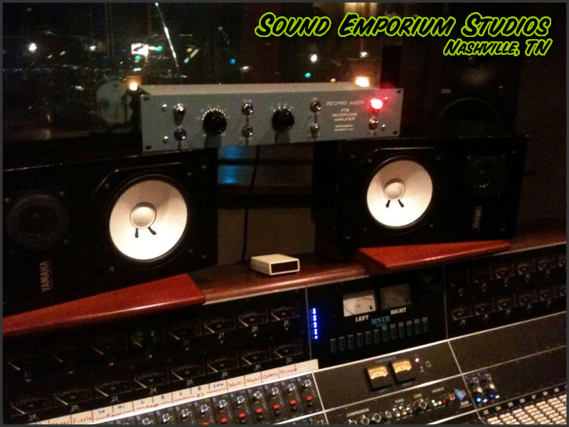 RecPro Audio RTB Preamp in use at Sound Emporium in Nashville, Tennessee